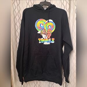 Tekashi 6ix9ine Nicki Minaj TROLLZ Rainbow Hoodie Sweatshirt Size M Medium.